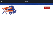 Tablet Screenshot of buffaloalarm.com